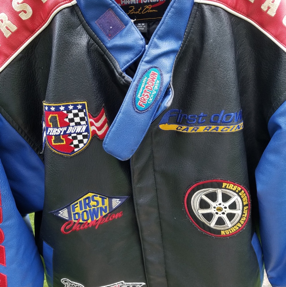 Men's FIRST DOWN Auto Racing Zip-Up Jacket - Picture 2 of 8